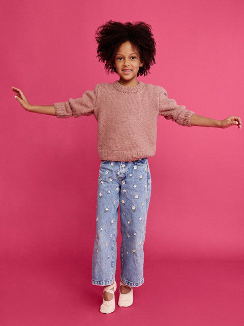 Kid's Pullover Sweater in Pink