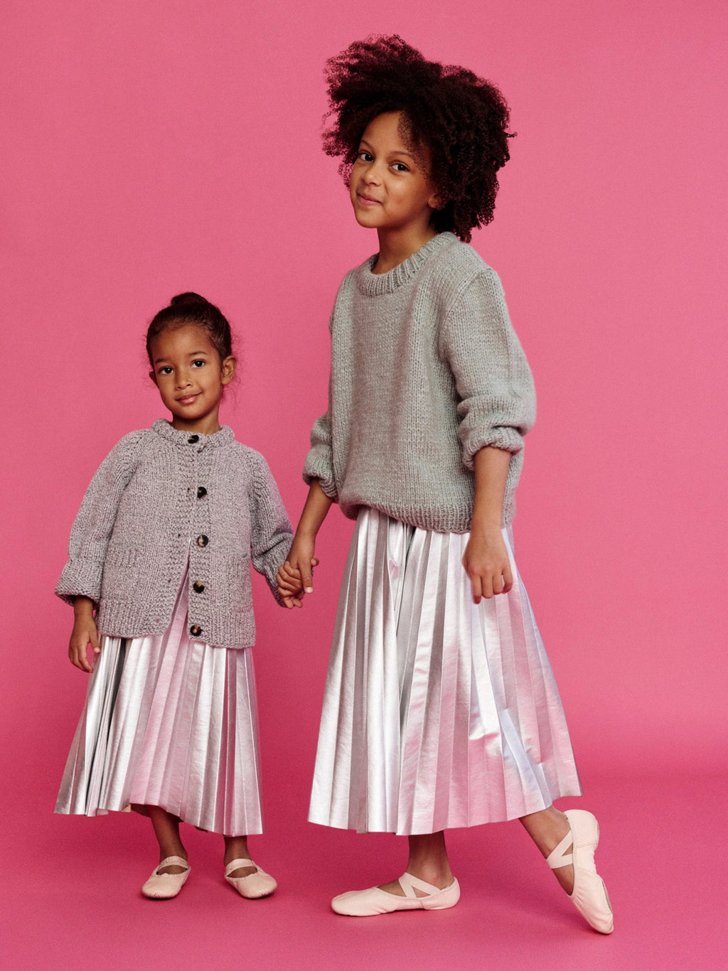 Kid's Cardigan in Grey Melange