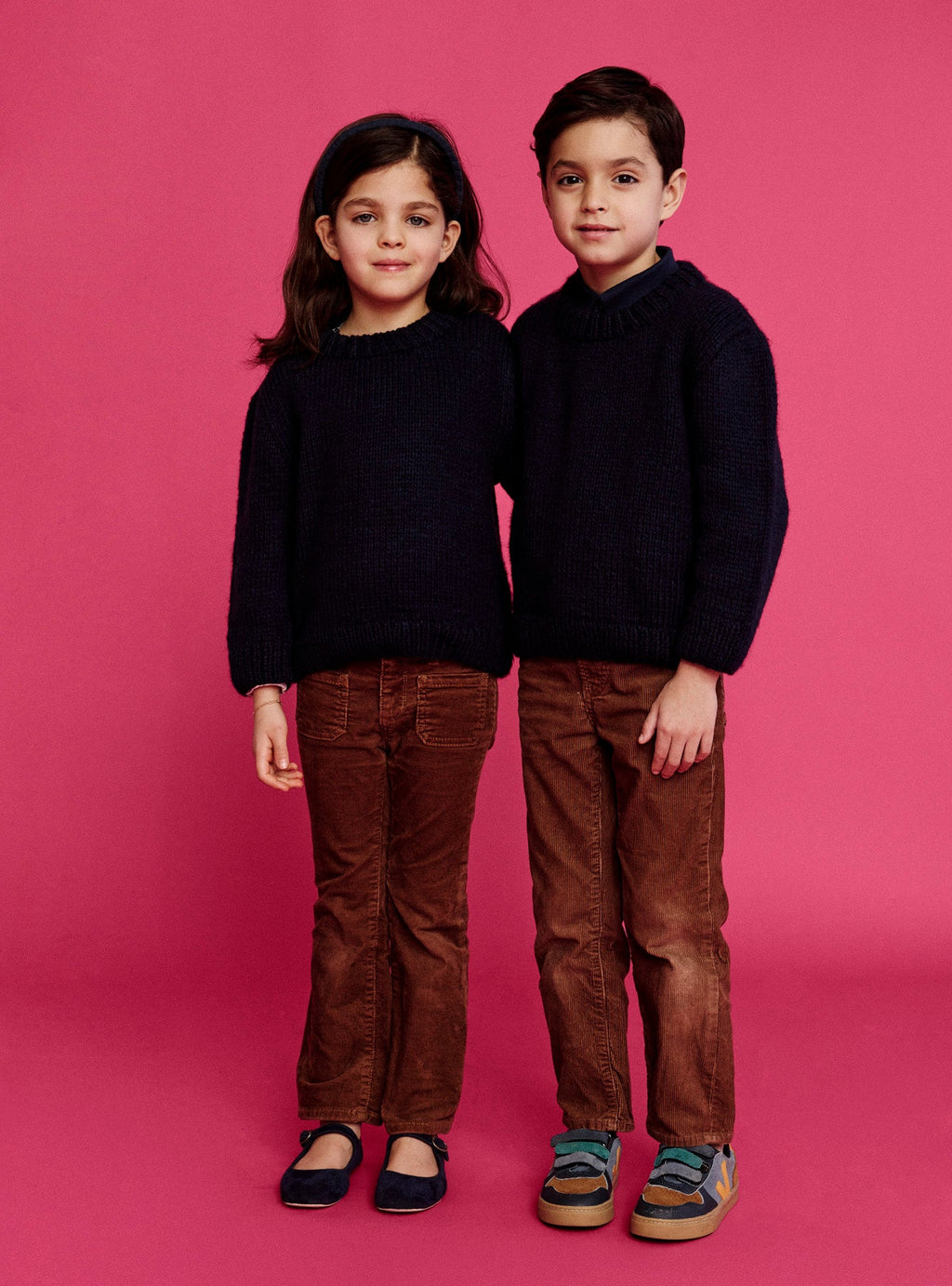 Kid's Pullover Sweater in Navy