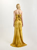 Bustier Gown with Bows in Gold