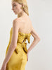 Bustier Gown with Bows in Gold