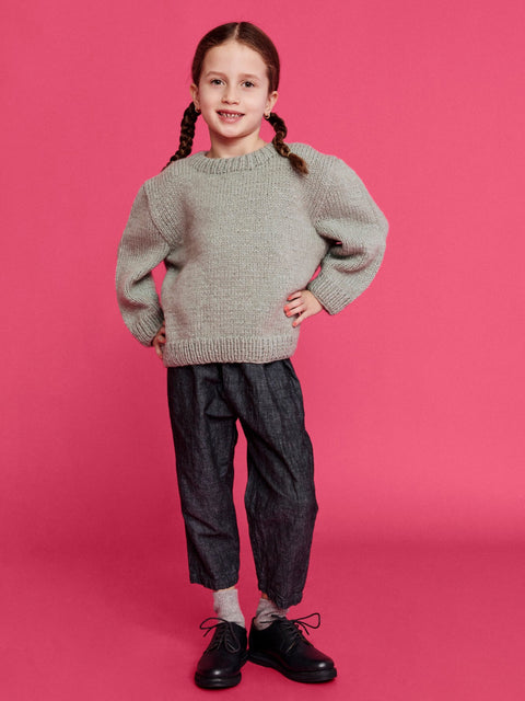 Kid's Pullover Sweater in Green