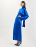Silk Maxi Skirt in Klein Blue