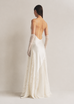 Low Back Gown with Lace Godets