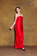 Draped Overlay Gown