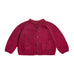 Kid's Cardigan in Magenta Melange