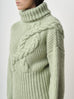 Cashmere Cable Knit Turtleneck Sweater