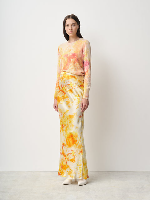 Bias Cut Ankle Length Skirt