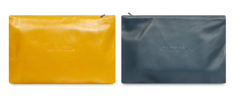 AURA BLUE AND YELLOW POUCH
