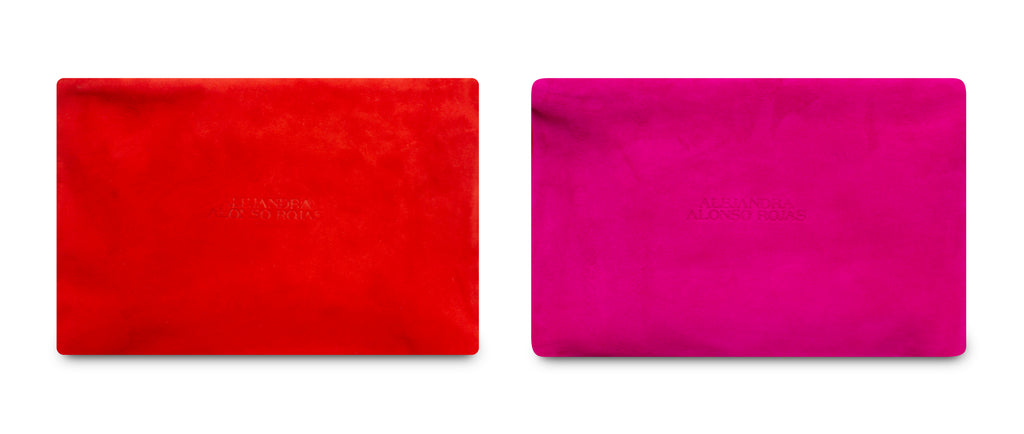 AURA RED AND FUCHSIA POUCH