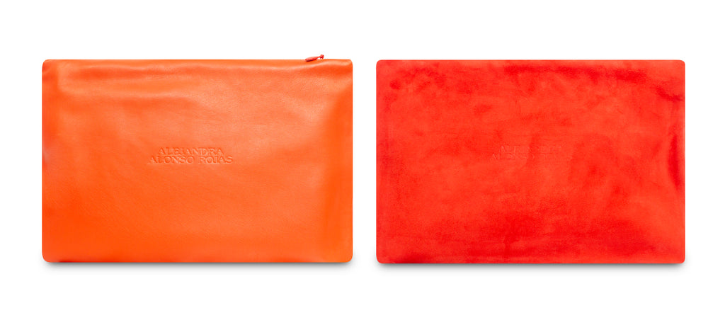 AURA RED AND ORANGE POUCH