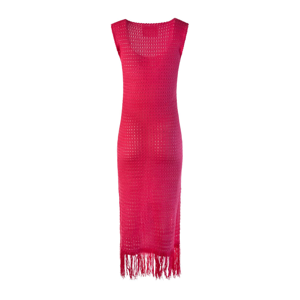 Fuschia Hand Crochet Dress – Alejandra Alonso Rojas
