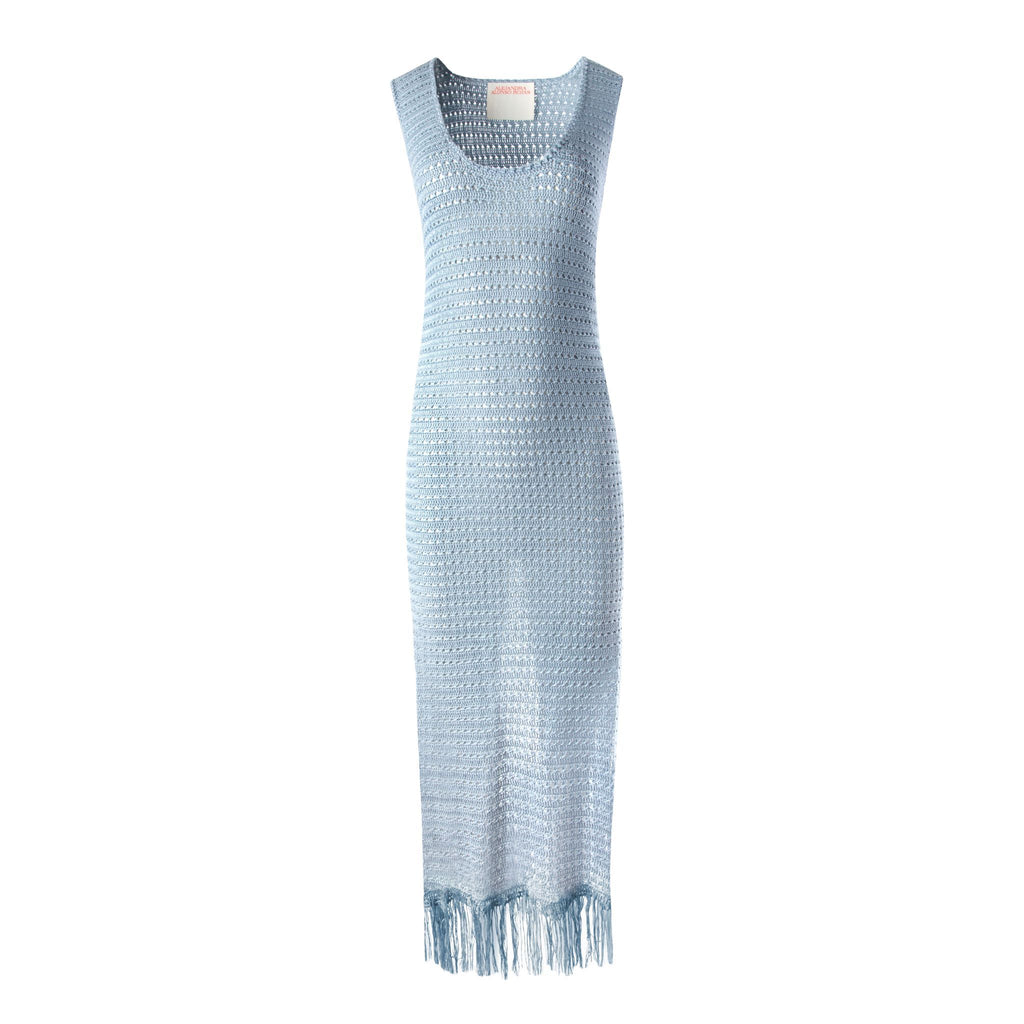 Light Blue Hand Crochet Dress Light Blue Hand Crochet Dress