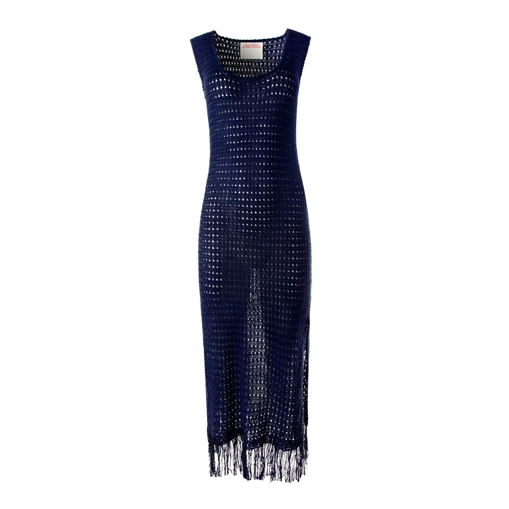 ralph lauren blue crochet dress LAUREN RALPH LAUREN Crochet dress in blue